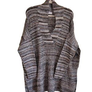Oversized V-Neck Loose Knit Sweater - Jillian & Nicole - Size L - EUC